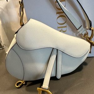 Dior saddle bag with long strap